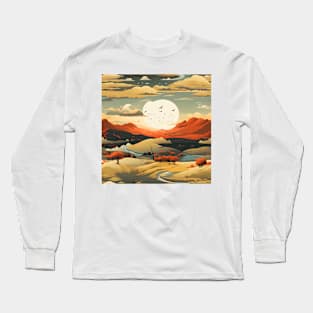 Fantasy Landscapes Plains Pattern 1 Long Sleeve T-Shirt